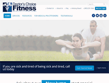 Tablet Screenshot of doctorschoicefitness.com